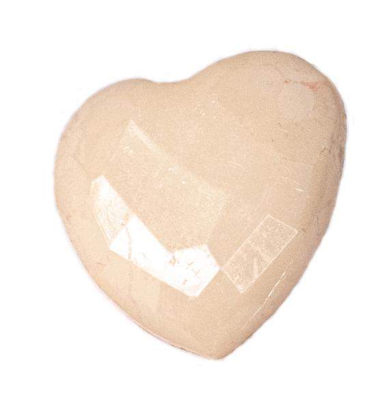 Kids button as heart out plastic in beige 14 mm 0,55 inch